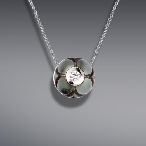 Carved Pearl Pendant